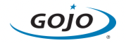 Black and Blue Gojo Industries Logo
